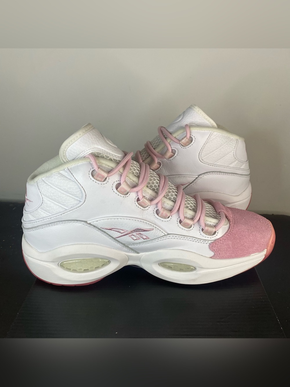 Reebok Question Mid “Pink Toe” Size 10 - Picture 6 of 10
